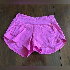 Lululemon Speed Up MR Shorts Long Lined Sonic Pink 4‎ 4" Inseam Running Swift